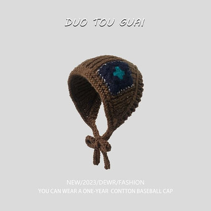 Knit Earmuffs Patchwork