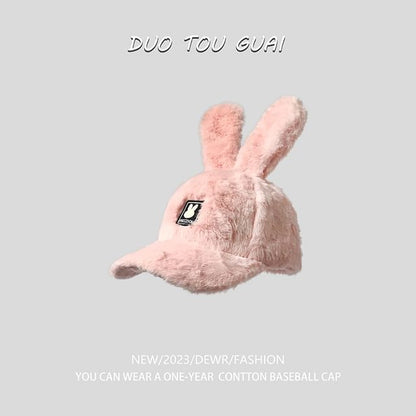 Baseball Cap Ear Applique Rabbit Chenille