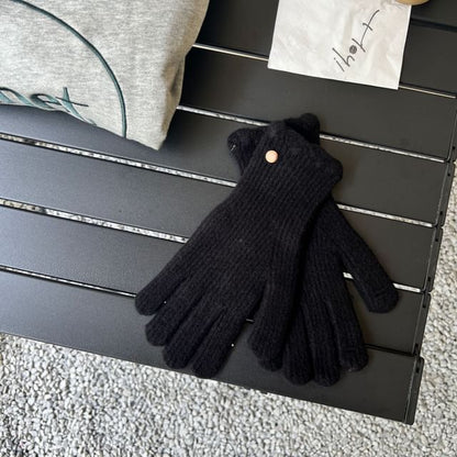 Plain Gloves Knit