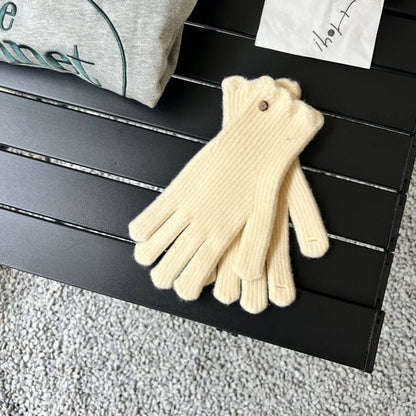 Plain Gloves Knit