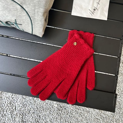 Plain Gloves Knit
