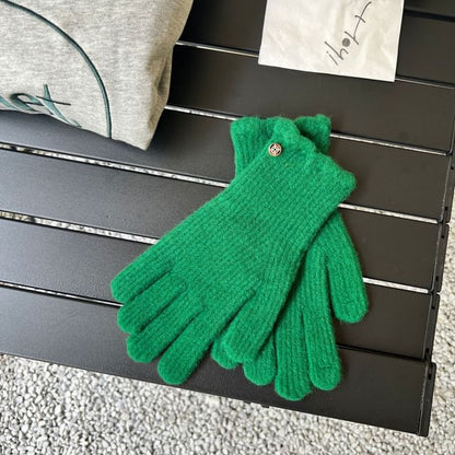 Plain Gloves Knit