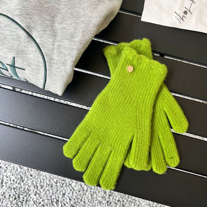 Plain Gloves Knit