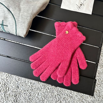Plain Gloves Knit
