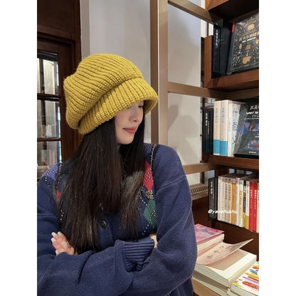 Slouchy Plain Beanie Knit