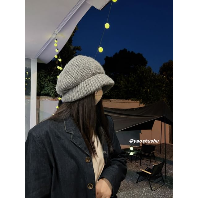 Slouchy Plain Beanie Knit