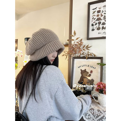 Slouchy Plain Beanie Knit