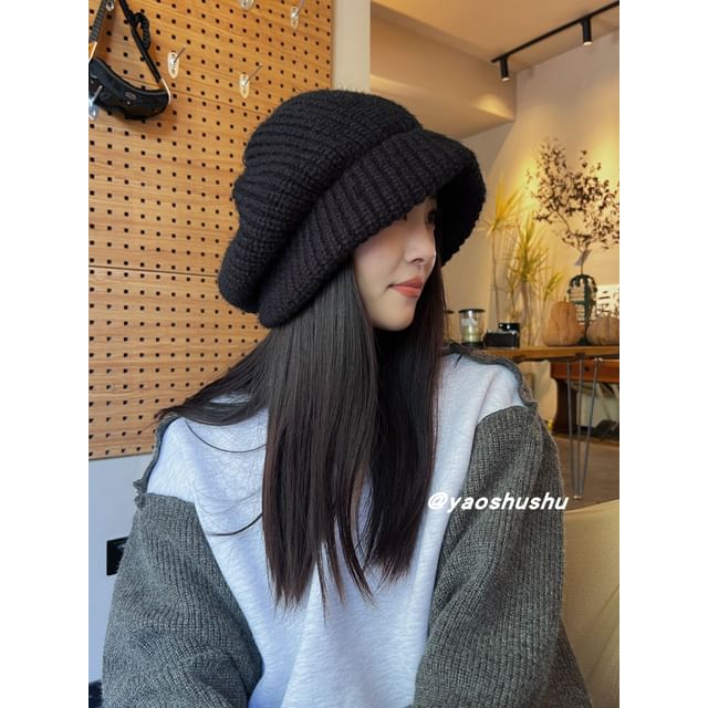 Slouchy Plain Beanie Knit
