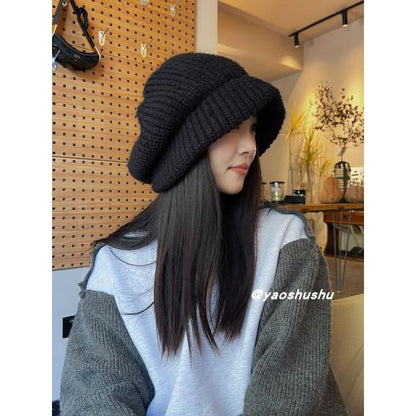Slouchy Plain Beanie Knit