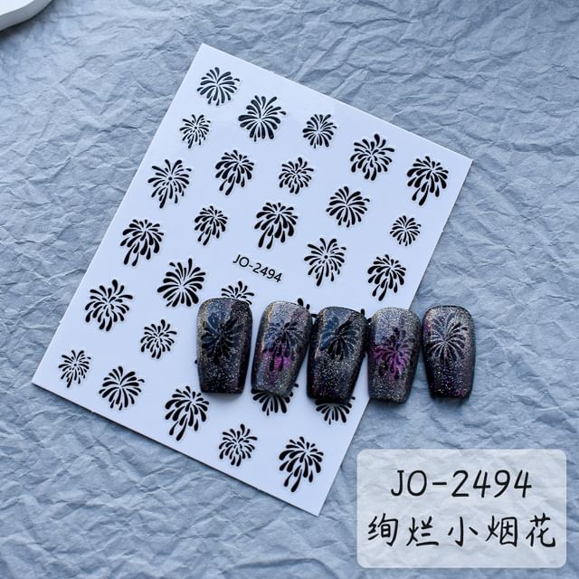 Fireworks Nail Art Stickers (Various Designs)