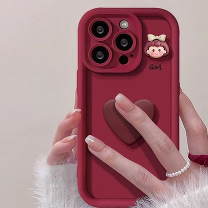 Girl Heart Case Phone