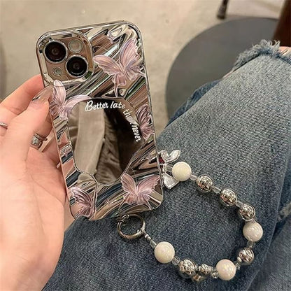 Butterfly Mirrored Phone Case - iPhone 15 Pro Max / 15 Pro / 15 / 14 Pro Max / 14 Pro / 14 / 13 Pro Max / 13 Pro / 13 / 12 Pro Max / 12 Pro / 12 / 11