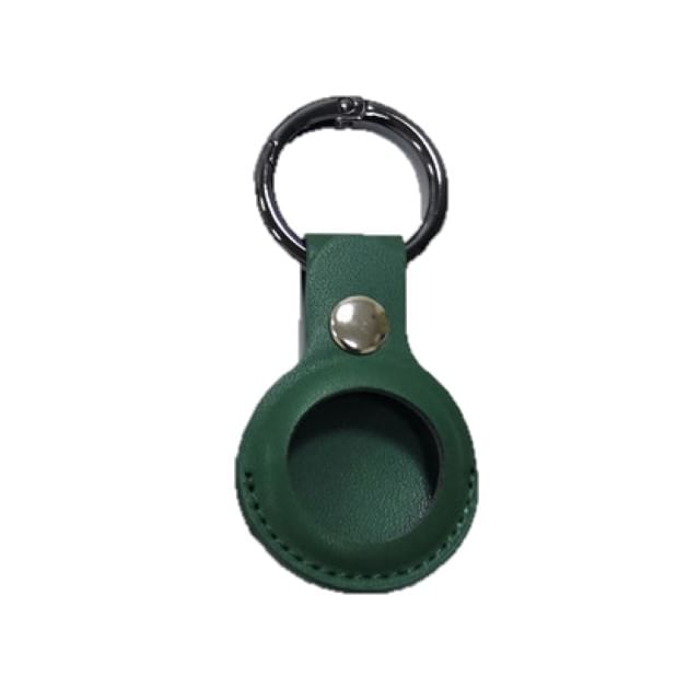 Keyring AirTag Leather Faux Holder