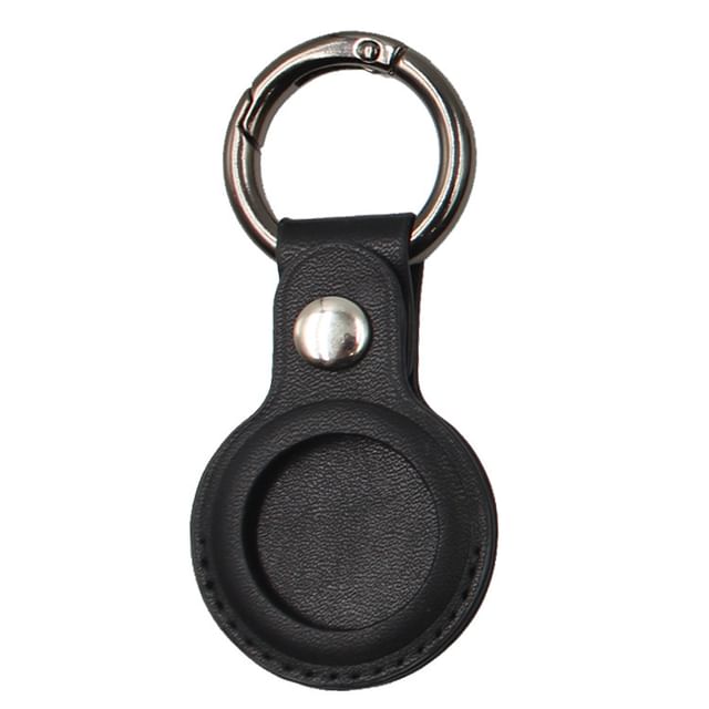 Keyring AirTag Leather Faux Holder