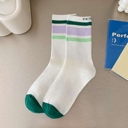 Printed Ribbed Socks / Set