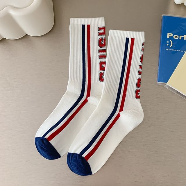 Printed Ribbed Socks / Set