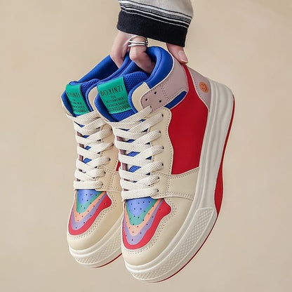 Color Block Top Sneakers High