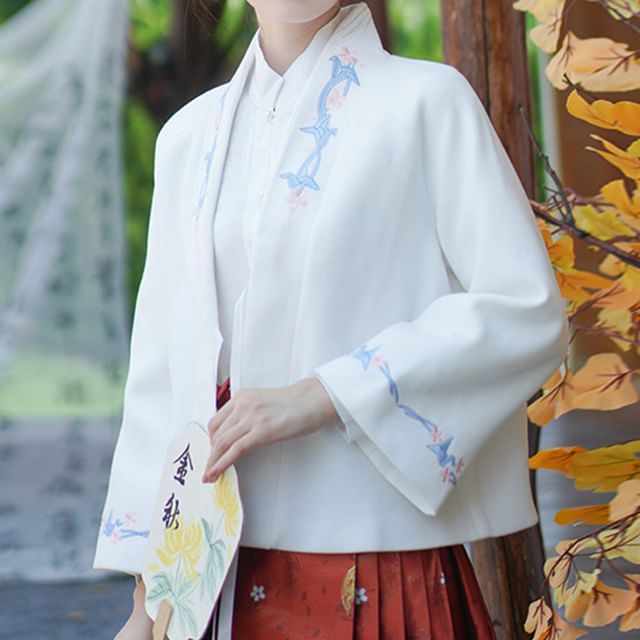 Floral Embroidered Hanfu Jacket