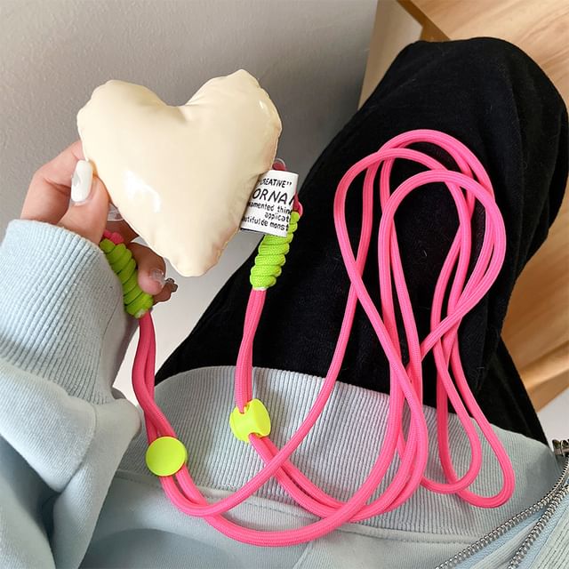 Lanyard Clip Heart Phone On Padded