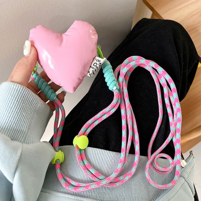 Lanyard Clip Heart Phone On Padded