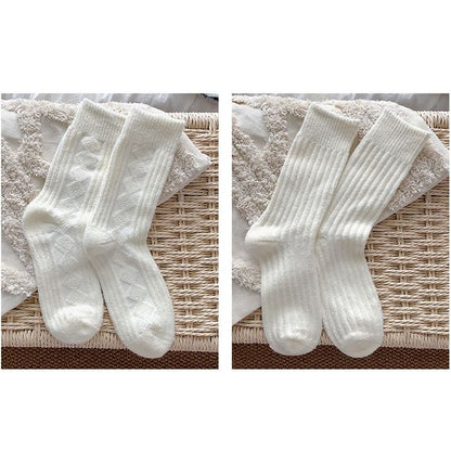 Plain Short Socks Set