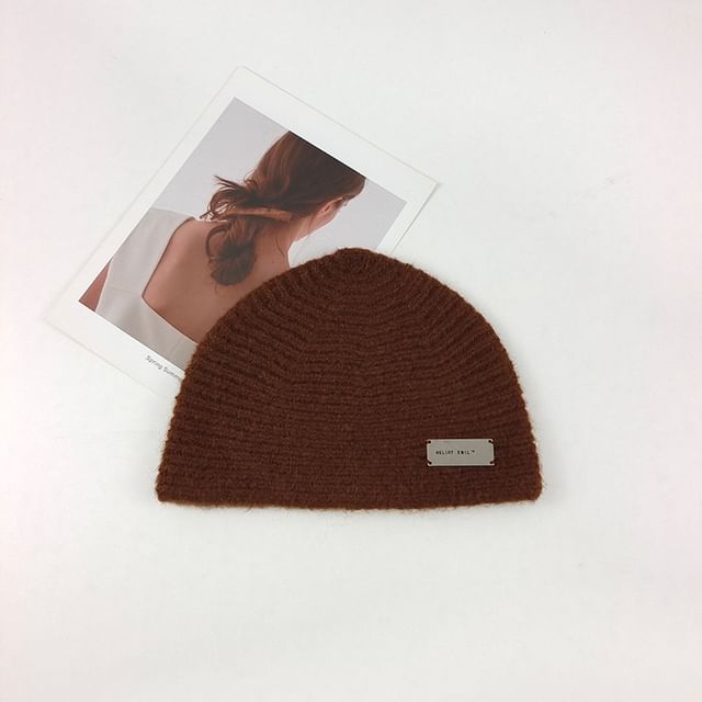 Lettering Tag Beanie