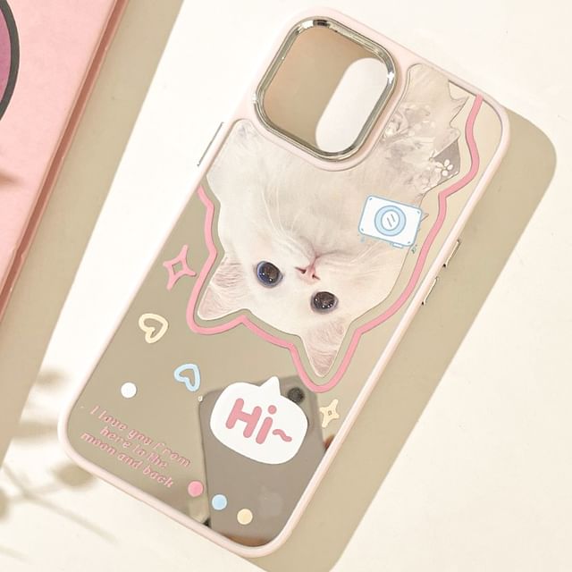Phone Mirrored Cat Case