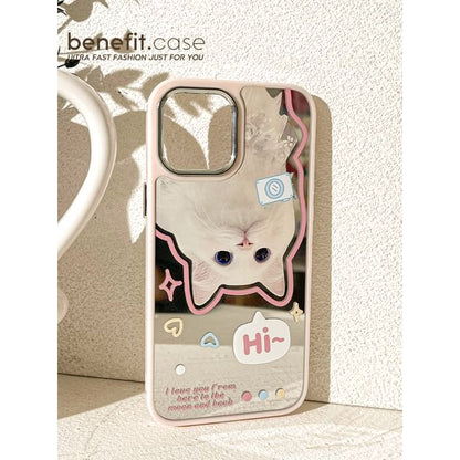 Phone Mirrored Cat Case