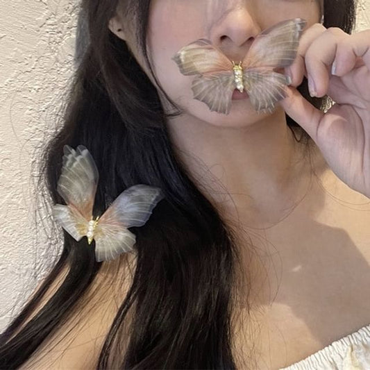 Butterfly Hair Clip Acrylic