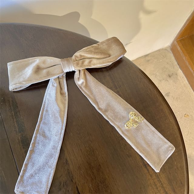 Clip Velvet Hair Bow