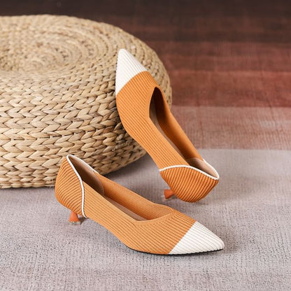 Almond Toe Kitten Heel Pumps