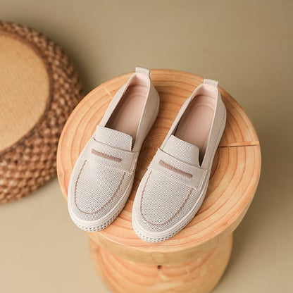 Platform Trim Contrast Slip-Ons