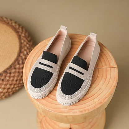 Platform Trim Contrast Slip-Ons