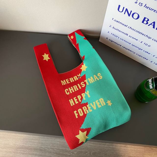Small Knit Various Bag Designs Christmas ( ) Tote