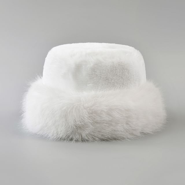 Faux Fur Hat Plain
