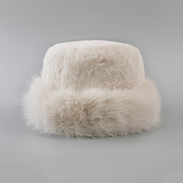 Faux Fur Hat Plain