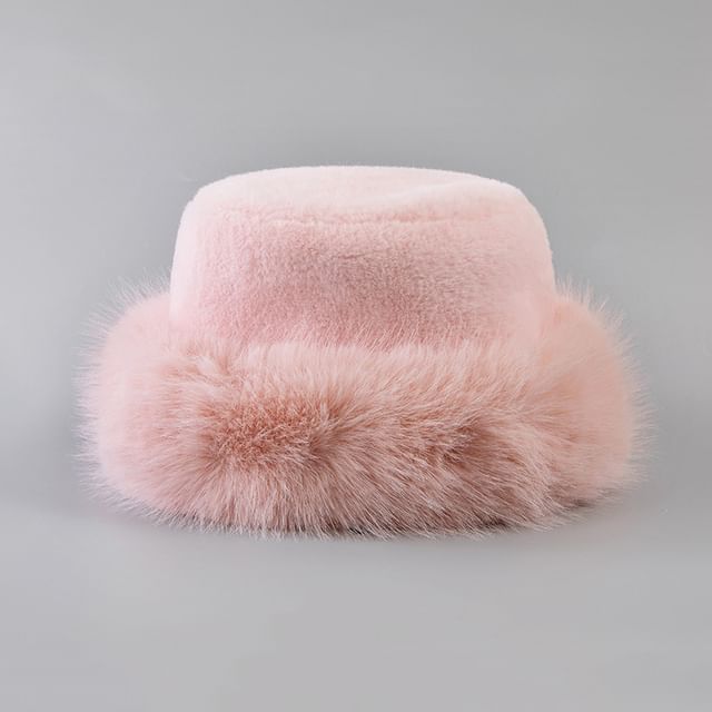 Faux Fur Hat Plain