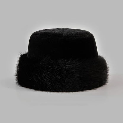 Faux Fur Hat Plain