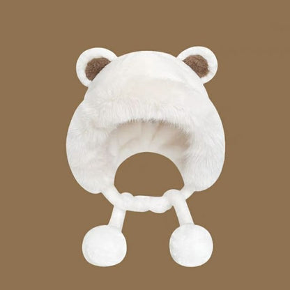 Ear Bear Hat Bonnet Fluffy