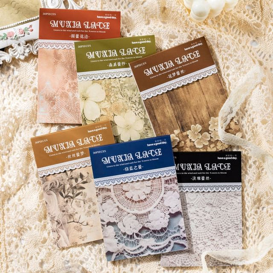 Lace Print Diary Background Decorative Paper (Various Designs)