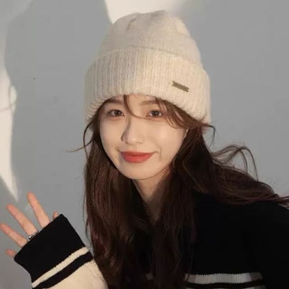 Casual Plain Knit Beanie