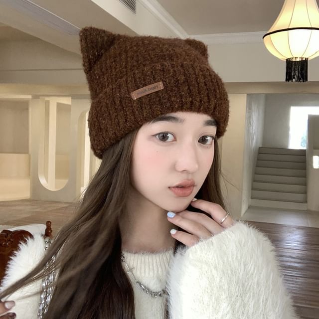 Cat Beanie Knit Ear