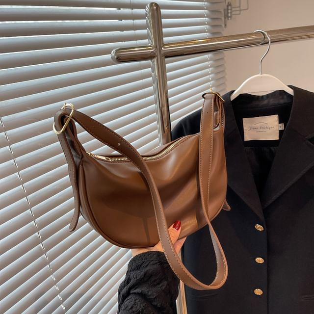 Contrast Crossbody Bag Trim Faux Leather