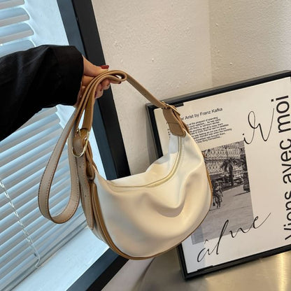 Contrast Crossbody Bag Trim Faux Leather