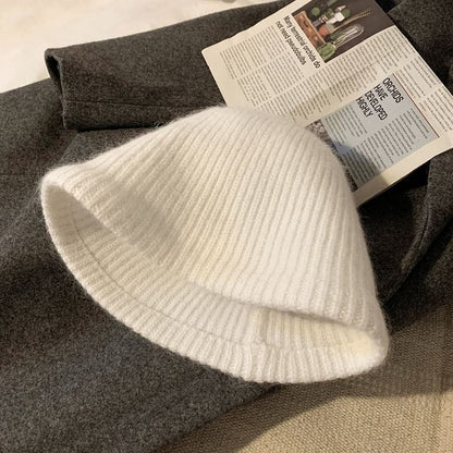 Knit Plain Hat Cloche