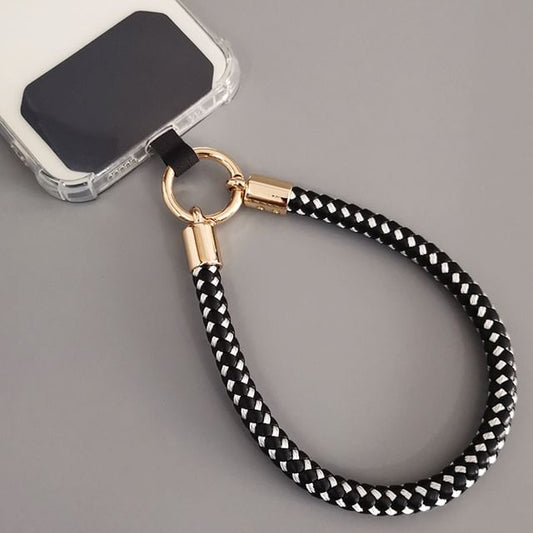 Woven Cord Phone Strap with Lanyard Pad