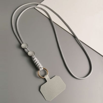 Woven Cord Phone Lanyard with Lanyard Pad