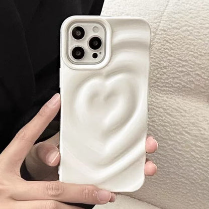 Phone Heart Textured Case