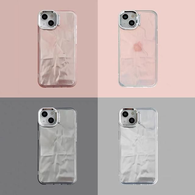 Holographic Textured Case Stand Phone