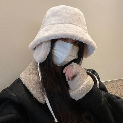 Plain Fleece Bucket Hat